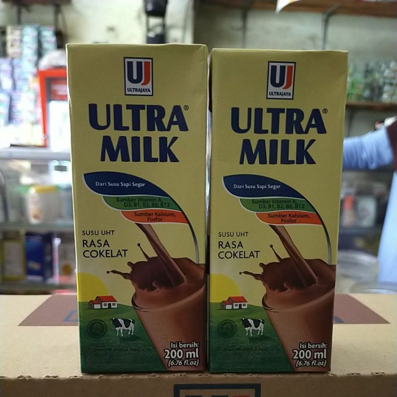 

Susu ultra cokelat 200 ml isi 10 pcs