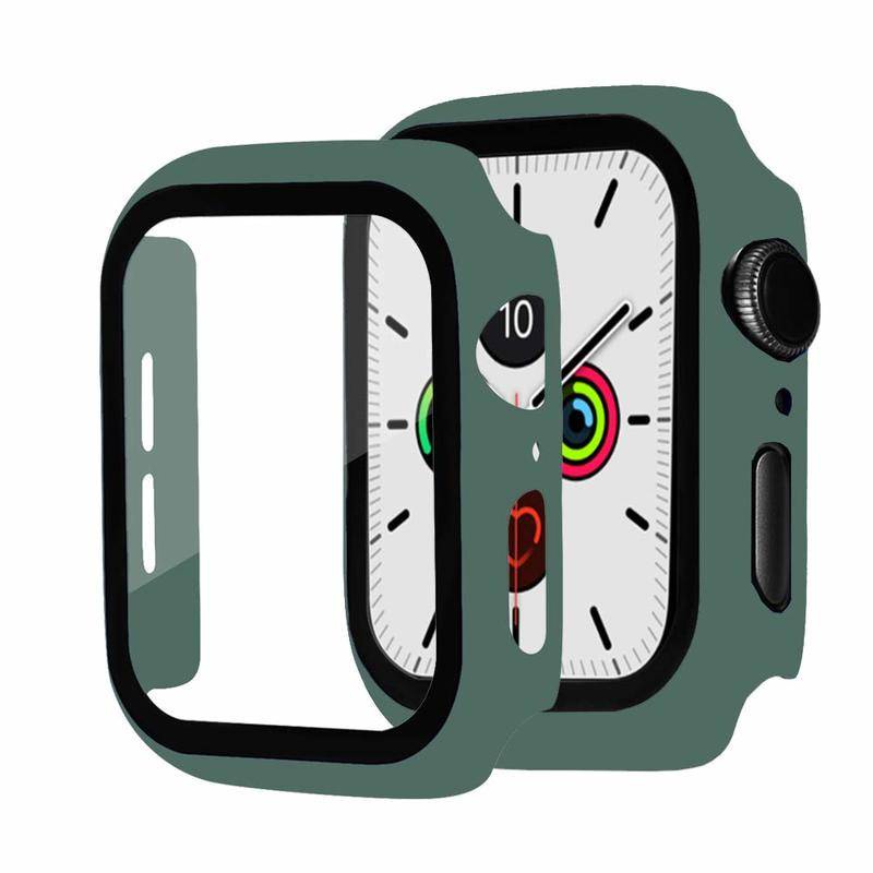 Case Pelindung Layar Bahan Kaca Untuk Apple Watch T500 FT50 FT30 q99 U78 + T5 W34 F10 T55 T5s W55 M33 C200 iWatch