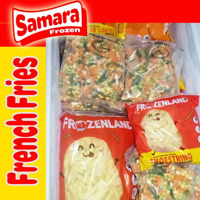 

Kentang Goreng French Fries Shoestring Frozenland 500g Premium Belgia