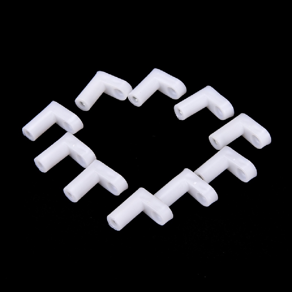 Deid 10 / 20 / 50pcs Mount PCB Bentuk L 20mm Bahan Plastik Tanpa Sekrup