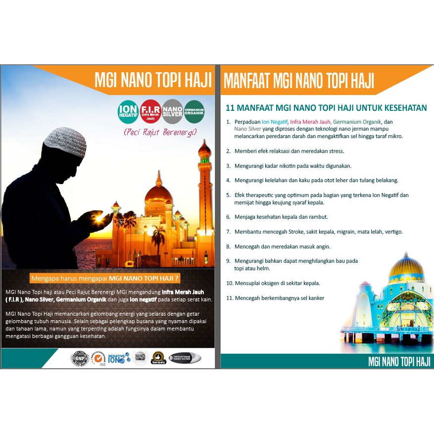 MGI NANO TOPI HAJI  "BIASAKAN BACA DESKRIPSI"