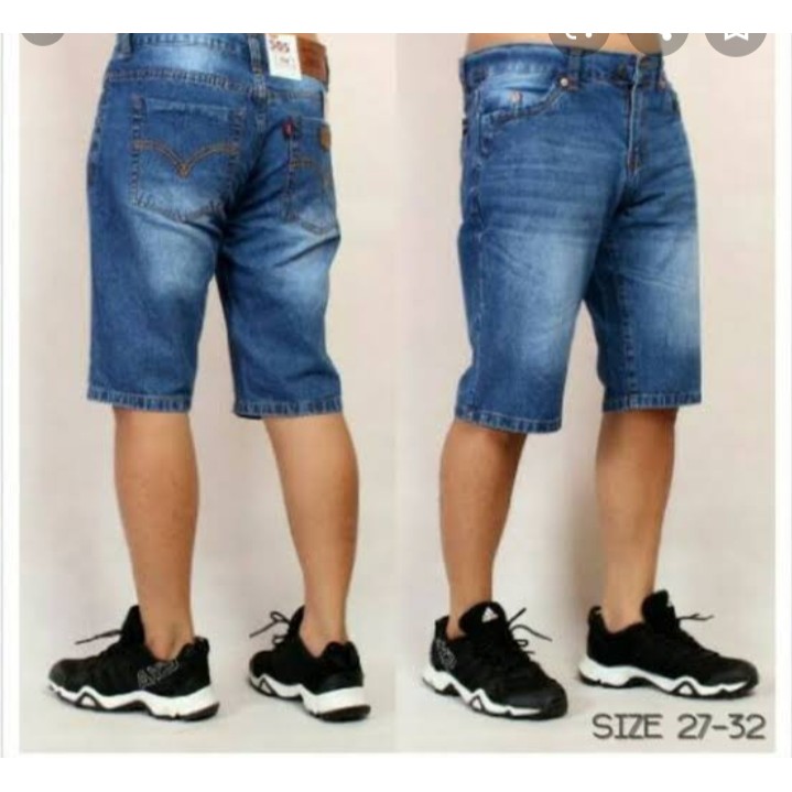  celana  jeans denim garmen pendek pria  wiscer cucian model  