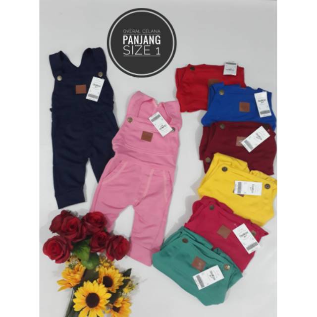 Fashion Anak Laki-laki dan Perempuan Celana Overall Panjang OSHKOSH Size 1