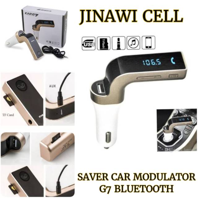 CHARGER MOBIL SAVER G7 FM MODULATOR BLUETOOTH