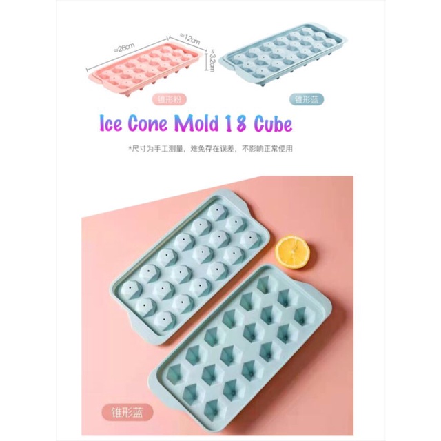 Ice Mold 18 cube  / Cetakan es batu 18 lubang hezagonal /Cetakan Es Batu Bulat  33 Round Ice Cube Tray