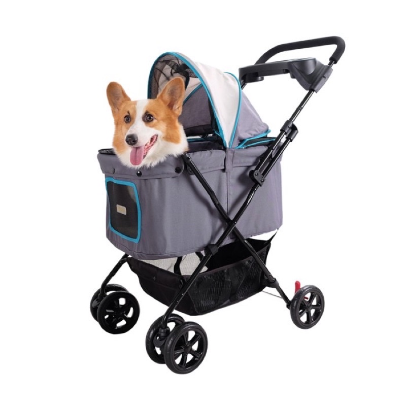 PET STROLLER IBIYAYA BUGGY GRAY/ STROLLER ANJING/ STROLLER KUCING