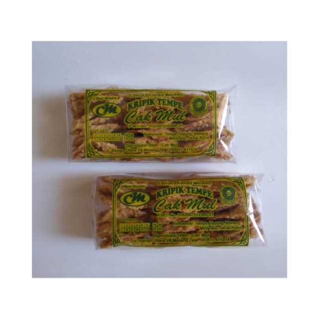 

Keripik Tempe Cak Mul Rasa / Original - Paket 1kg 5pc