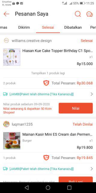 Hiasan Kue Cake Topper Birthday C1 Spongebob Isi 7