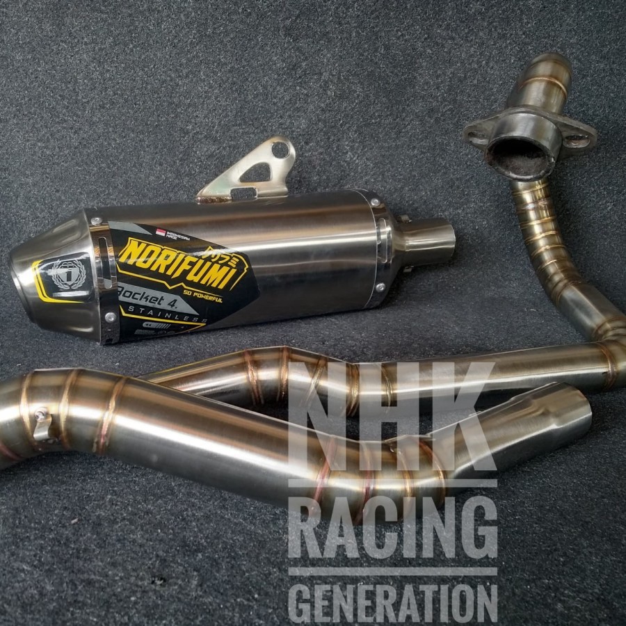 KNALPOT NORIFUMI ROCKET 4 HANYA BUAT KLX 230 250 CRF 230 250 CC - KLX 230