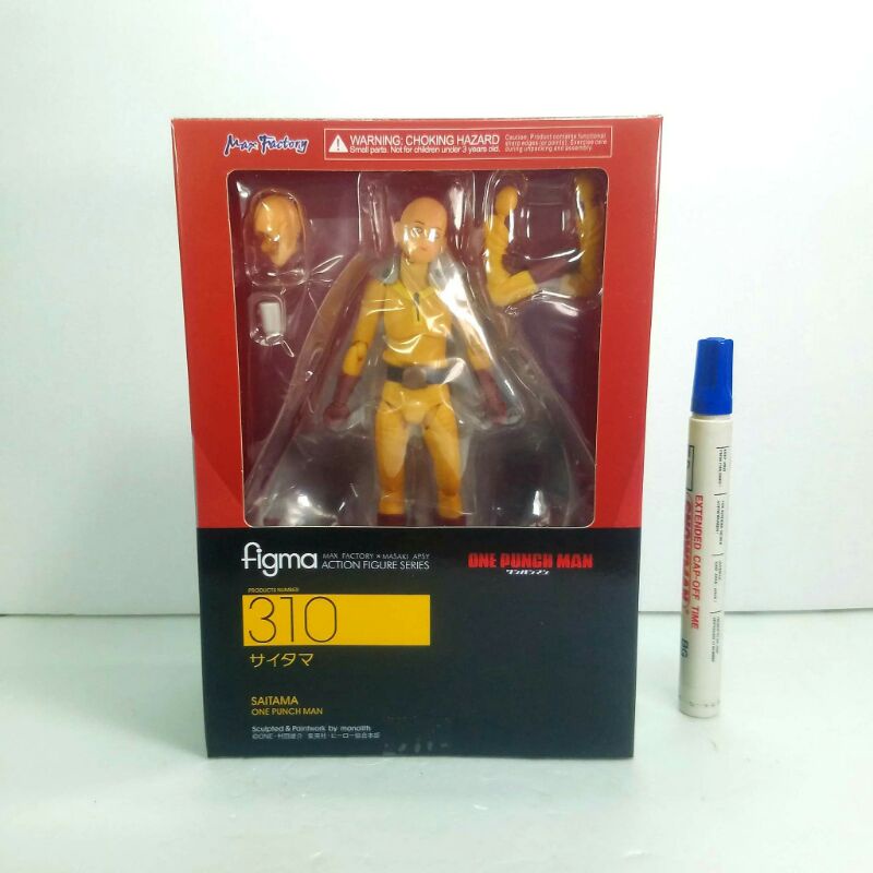 mainan action figurefigma 310 saitama one punchmantinggi sekitar 6 inchartikulasi bahan pvc recastCW