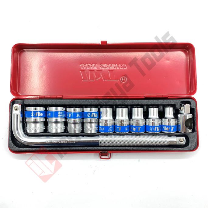 IWT JAPAN Kunci Sok Set 11 Pcs 1/2 Inch - Socket Set Soket ---Termurah---