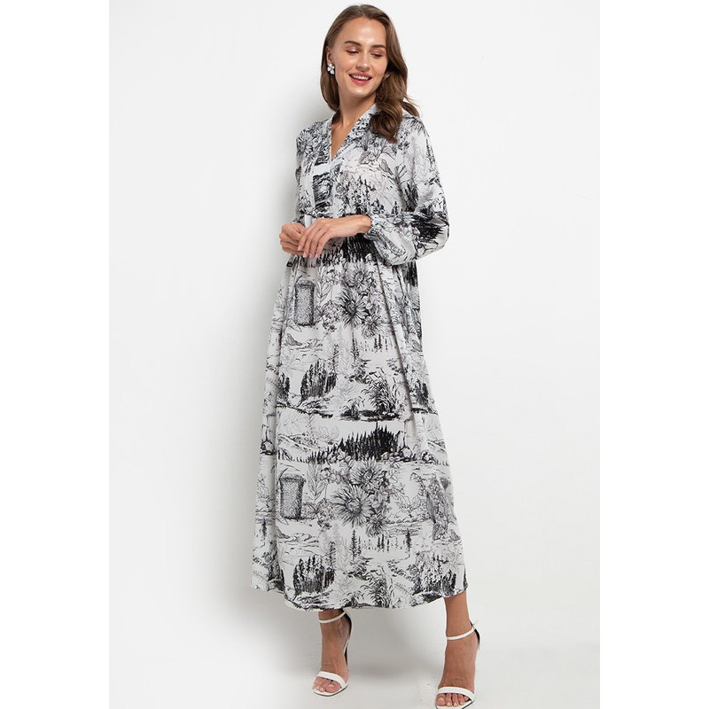 Kamilaa by Itang Yunasz Gamis Modern Off White