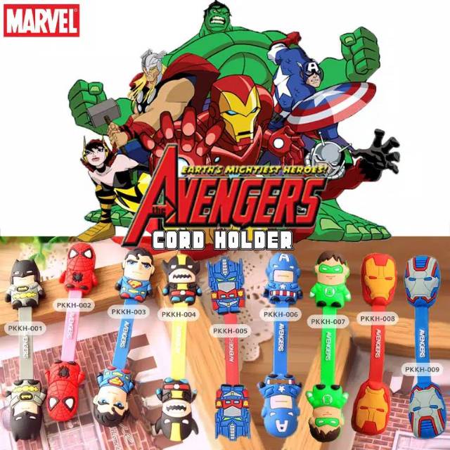 penjepit pengikat kabel seri avengers superhero