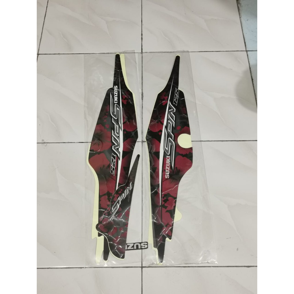 Stiker Bodi Lis Body Striping Spin 2008 Hitam