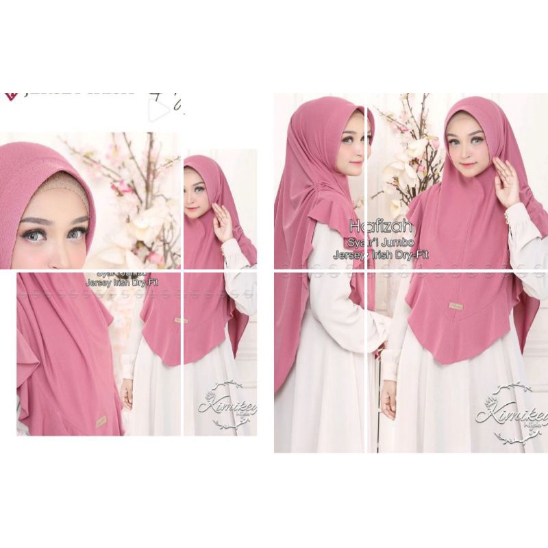 Bergo Hafizah Syarii Jumbo by Kimikey Hijab
