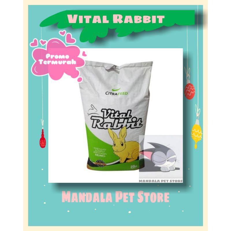 Makanan Kelinci Citrafeed Vital Rabbit Murah / MAKANAN KELINCI VITAL RABBIT MURAH