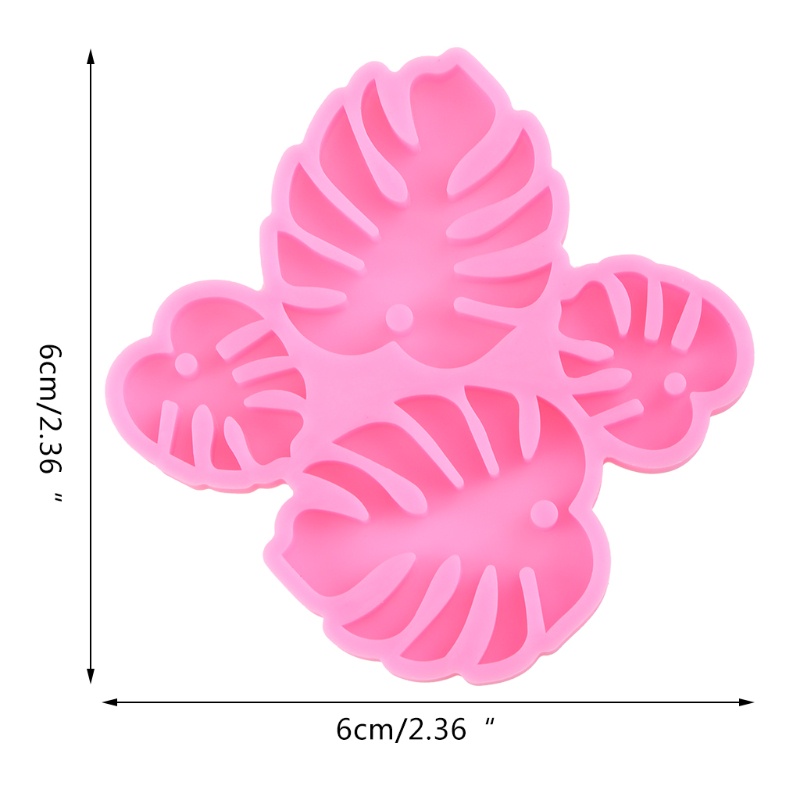 SIY  Monstera Leaves Ear Studs Silicone Mold is Suitable for Resin Epoxy Resin Diy Craft Pendant Earrings Jewelry Making