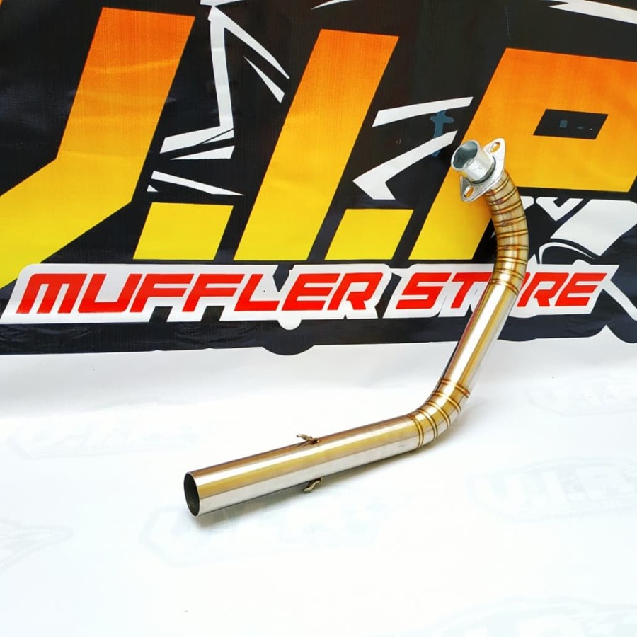 Jual Leher Knalpot JAPSTYLE TIGER - MEGAPRO - SCORPIO Full Stainless Kualitas Terbaik