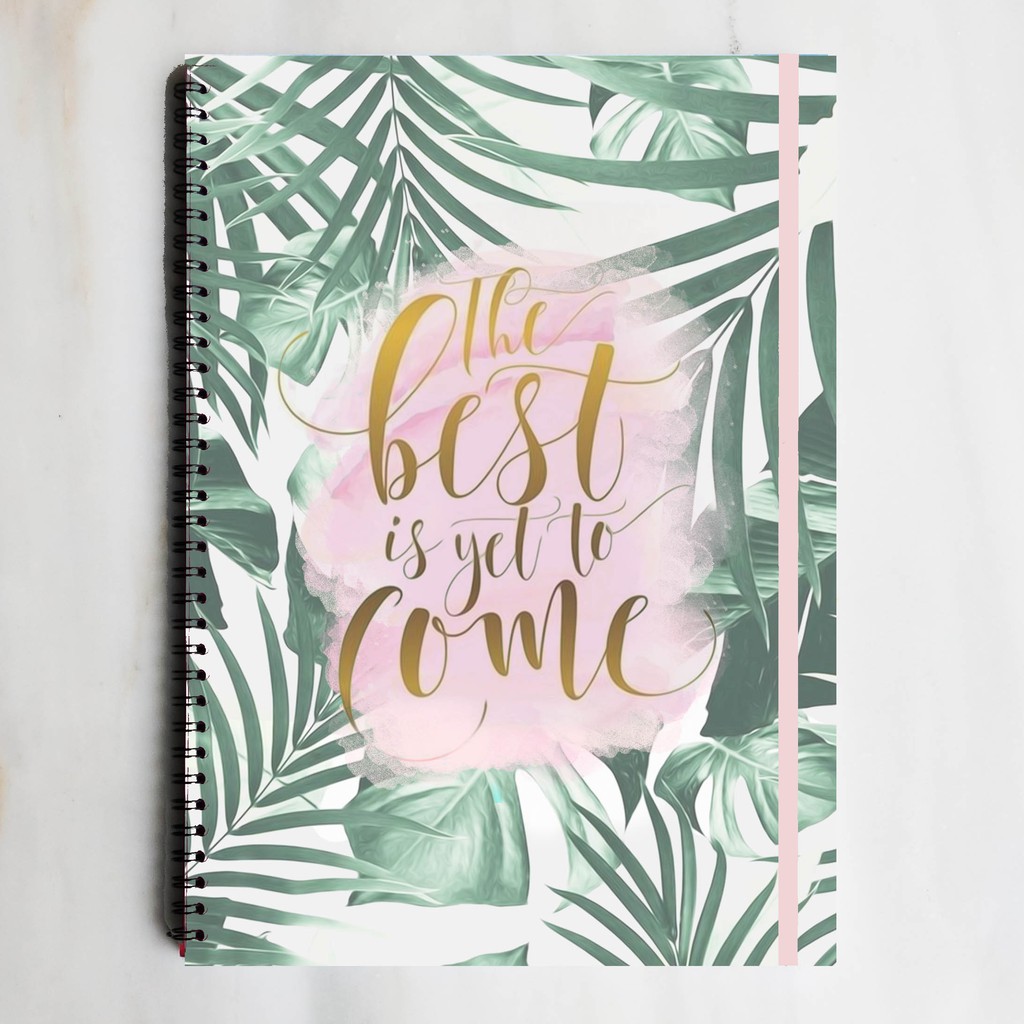 

BEST IS YET TO COME Notebook Spiral Ruled/ Grid/ Dotted Journal Buku Tulis Catatan Sekolah Kuliah