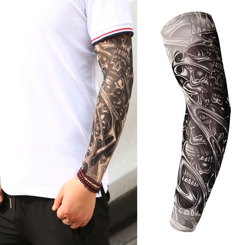 Arm Sleeve Sarung Lengan  Tato  Palsu Aneka Motif Bahan Pria 