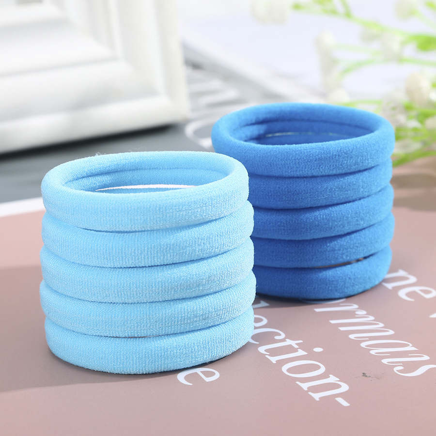 50pcs Korean Solid Color Elastic Hair Tie Fashion Hair Rope Rubber Hair Ring Girl Hair Accessories