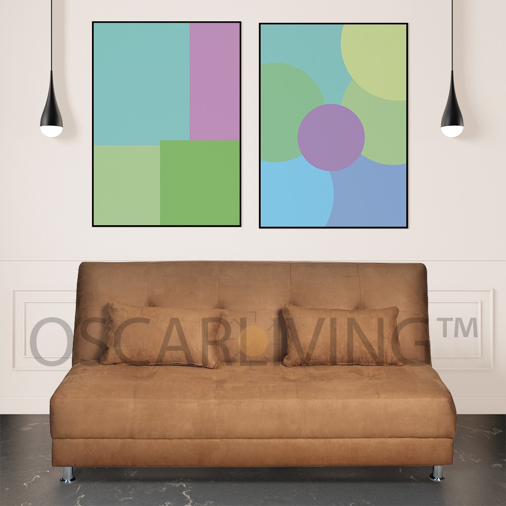 OLC Sofabed Copenhagen Coklat Sofa Bed Ruang Tamu Sofa Tidur [Khusus Jabodetabek]