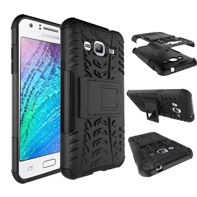 Terbaru Samsung Galaxy J7 J7 2015 Heavy Duty Defender Armor Kick Stand