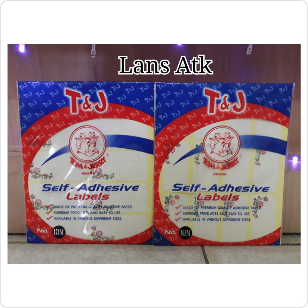 Harga Label Tom&Jerry No.103M dan No.121M 127