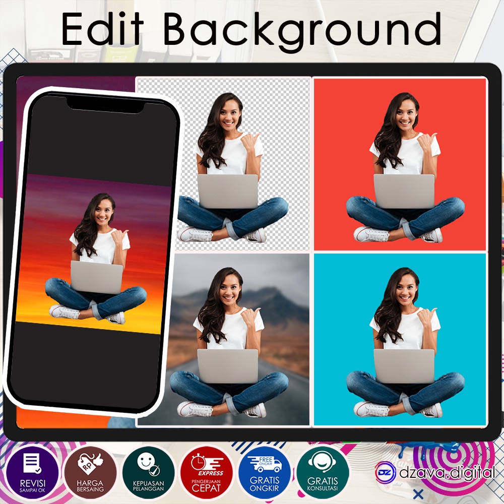 EDIT BACKGROUND FOTO | LATAR FOTO | HAPUS BACKGROUND | GANTI BACKGROUND | GANTI LATAR | HAPUS LATAR