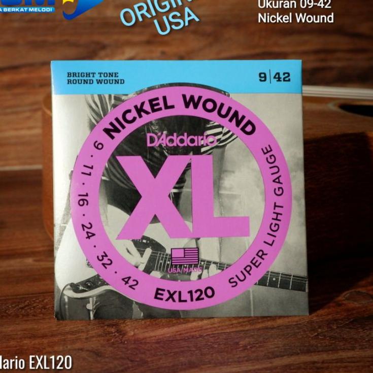 Kejar Murah D'Addario EXL 120 Senar Gitar Elektrik 09 Original USA