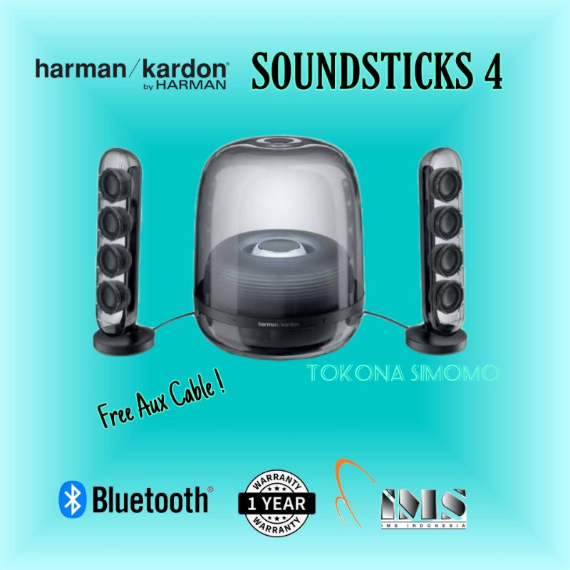 HARMAN KARDON SOUNDSTICKS 4 / Bluetooth Speaker System Original