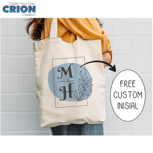 Totebag Blacu - Bisa Custom Nama - Kado/Souvenir Pernikahan - By Crion