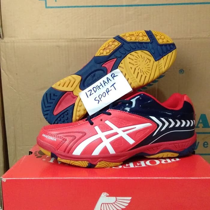 SEPATU PROFESSIONAL ANACONDA VOLI BADMINTON - BLACK- 36