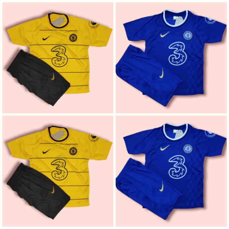 SETELAN BAJU BOLA ANAK ANAK CHELSI // JERSEY BOLA ANAK // KAOS BOLA ANAK ANAK (COD)