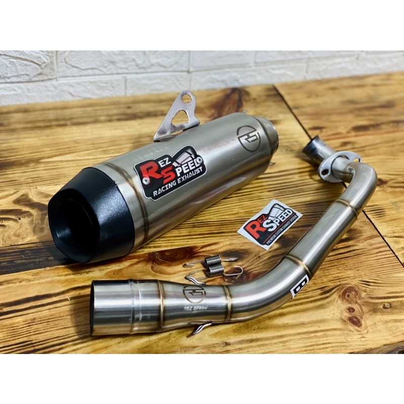 Knalpot Rez Speed Tipe Alpha Series untuk R15 CBR 150 CB Vixion Aerox Nmax Vario Pcx Lexi Beat Mio d