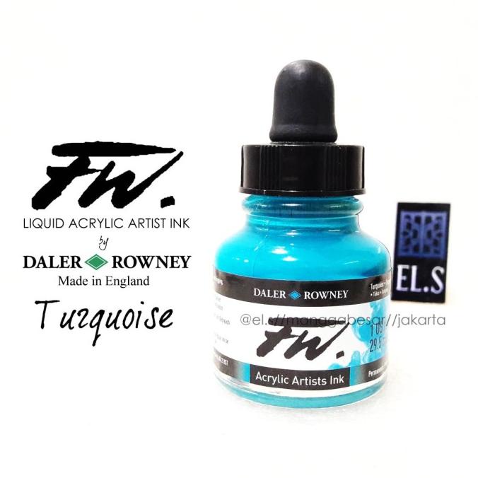 

Daler Rowney Fw Ink Turquoise ( Cat Akrilik )