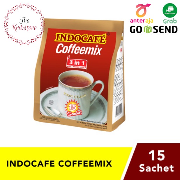 

INDOCAFE Coffeemix Kopi Instan Isi 15 Sachet Pack @20 gr