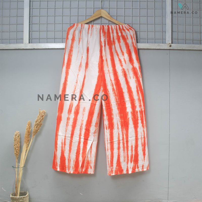 Celana Tidur Kulot Panjang Wanita Motif Tie dye Bali