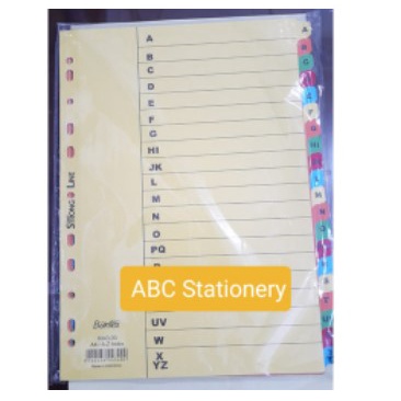 

Divider Pembatas Bantex A-Z A4 no 6043 Manila