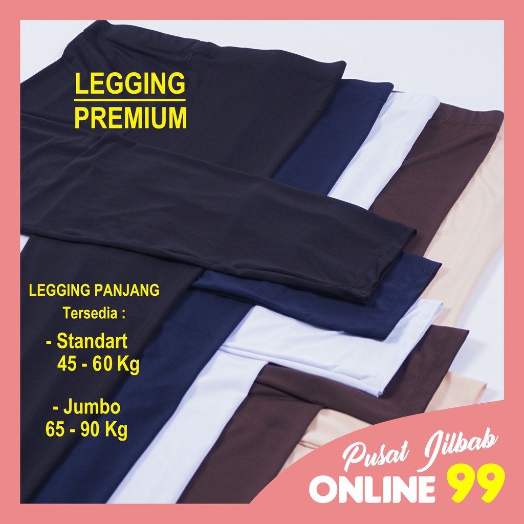 Legging Panjang wanita Spandek Premium Celana Leging Olahraga Ukuran Standart dan Jumbo