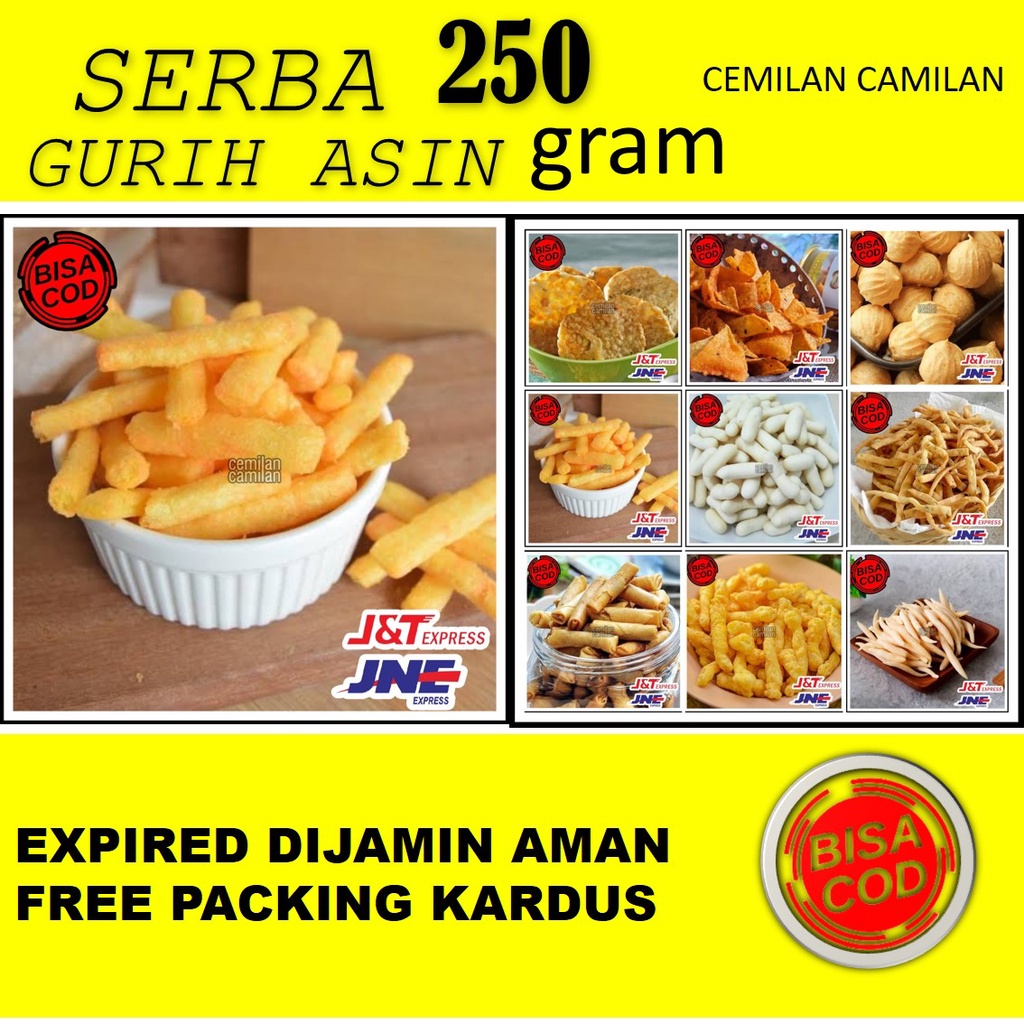 

TERLARIS Snack kiloan 250 Gram Makanan ringan cemilan camilan snack zaman now jajanan jadul gurih