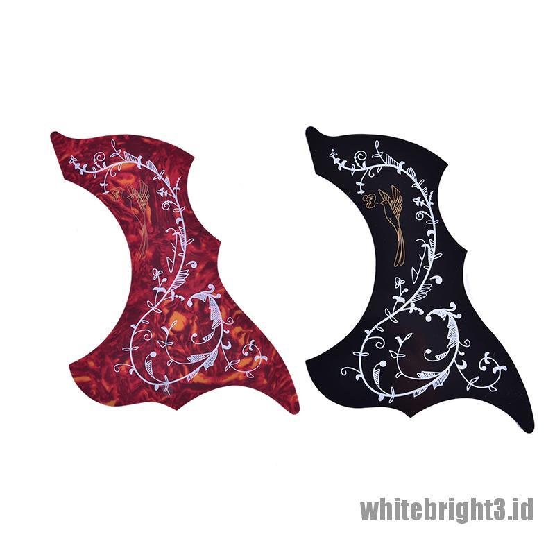 &lt;&lt;WHITE&gt;&gt; Professional Guitar Pickguard Adhesive Pick Guard Sticker For Acoustic Guitar