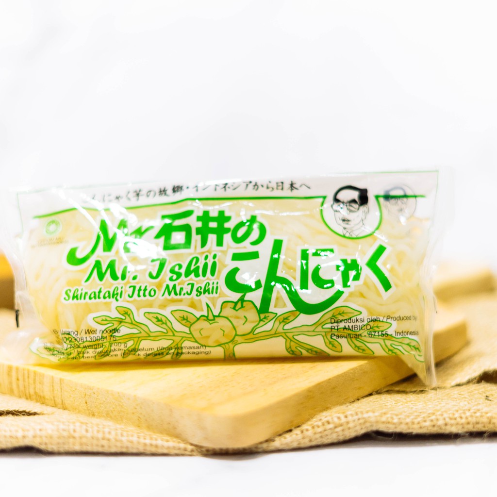 

[002] MR. ISHII / MI BASAH MATANG / SHIRATAKI HIJAU 200GR - Diet Rendah Kalori