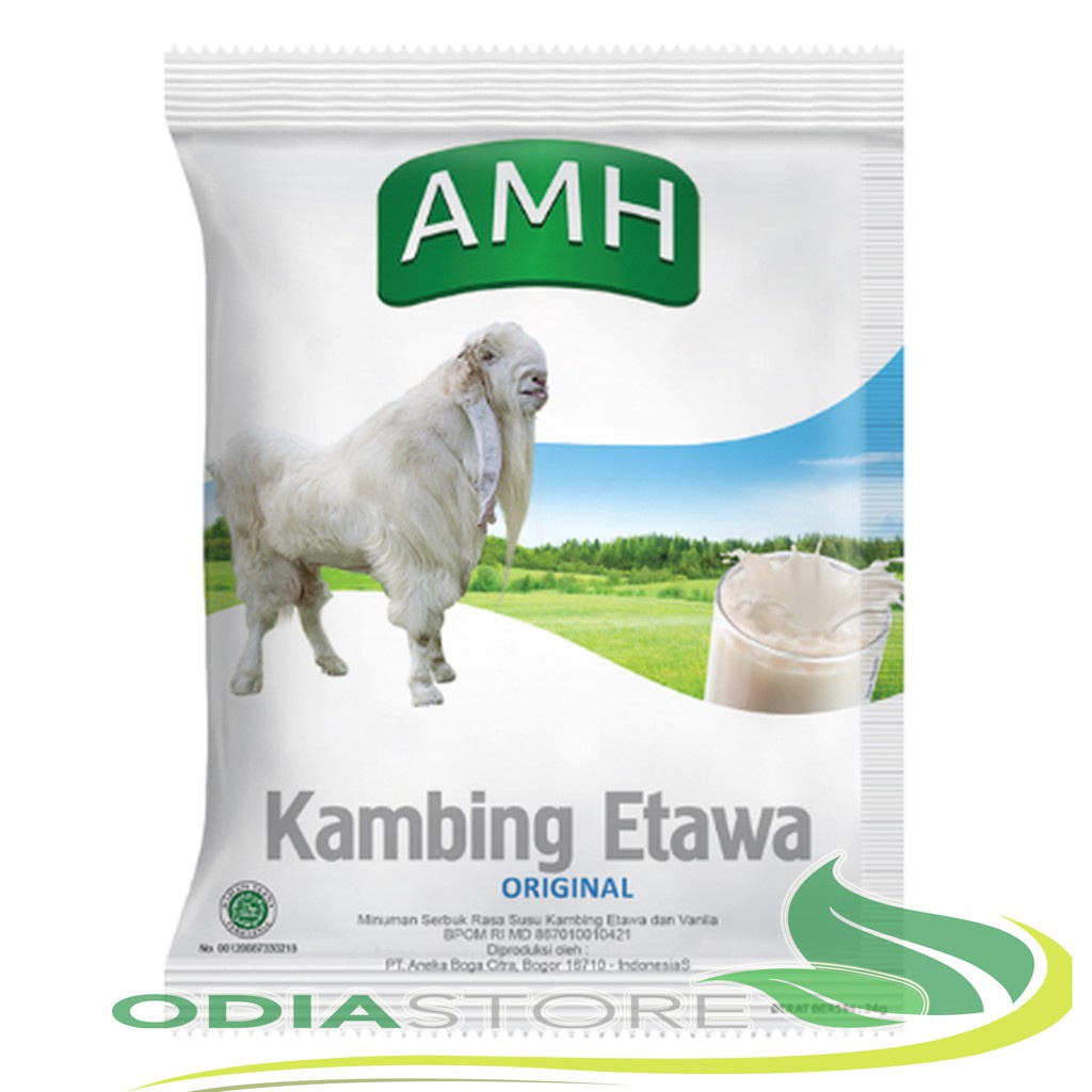 

MINUMAN KESEHATAN, KESEGARAN, Susu Kambing Etawa rasa VANILLA AMH Sachet