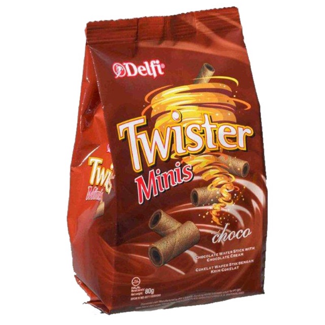 

DELFI WAFER STICK TWISTER CHOCO 80gr