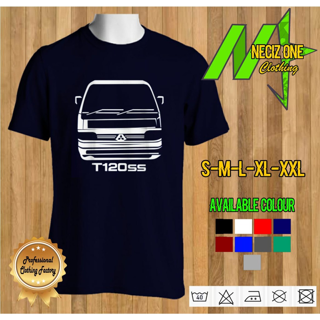 Kaos Mobil Mitsubishi T120 SS PICKUP Community Sablon Putih