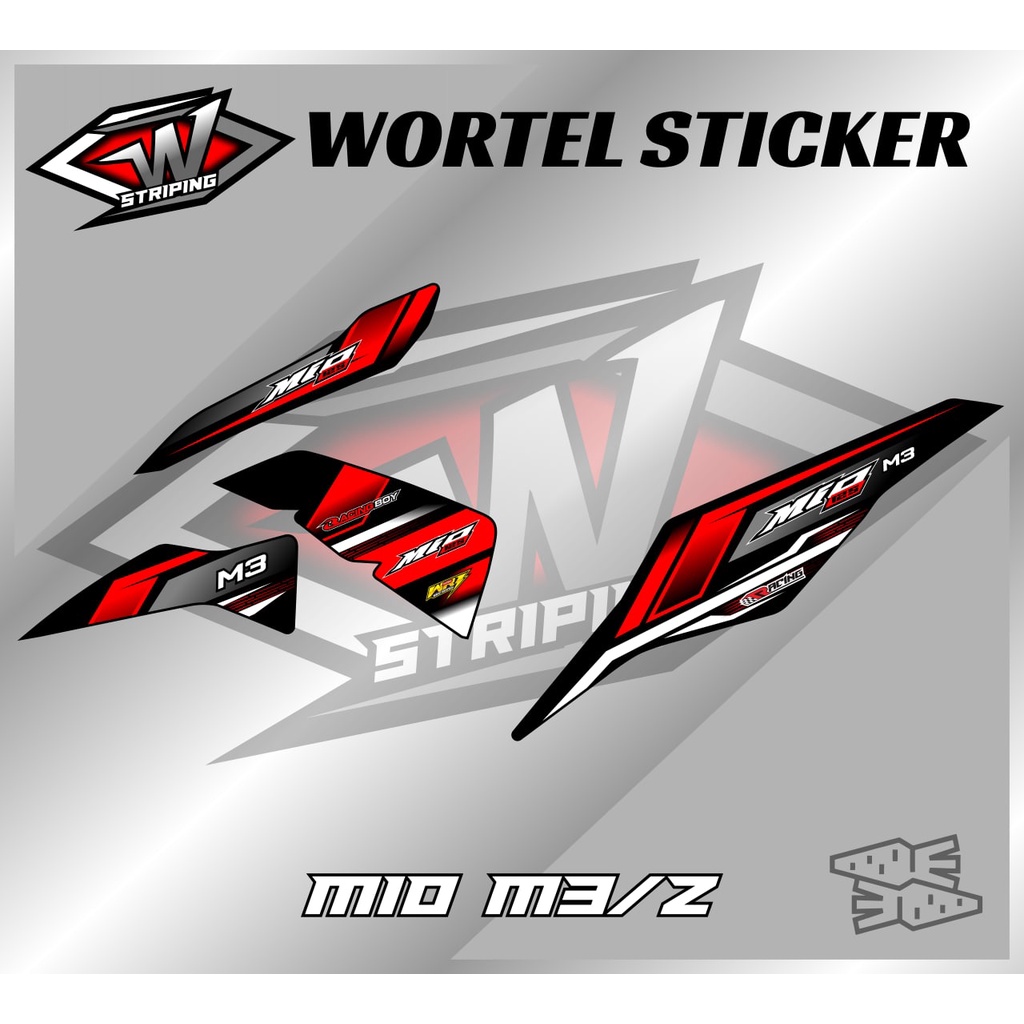 Striping Mio M3-Stiker Lis Decal Hologram Motor Mio M3/Mio Z Racing v2