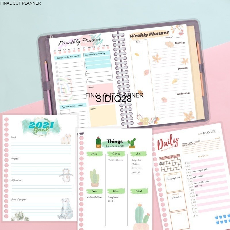 

ISI BINDER / Binder Planner A5 / Monthly Planner / Weekly Planner / Daily Planner / Kertas Journal Planner