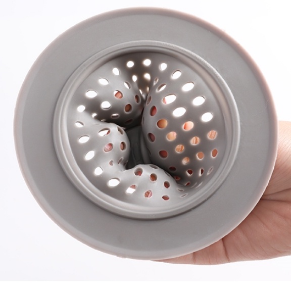 Saringan Wastafel Dapur Silikon Tutup Penyaring Lubang Kotoran Saluran Air Filter