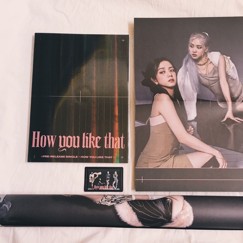 - BLACKPINK HOW YOU LIKE THAT ALBUM ONLY POSTER PHOTOBOOK SPECIAL EDITION SINGLE UNSEALED YG HULT YG